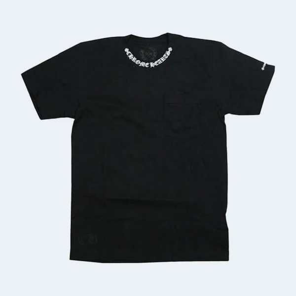 크롬하츠 넥 로고 포켓 티셔츠 2COLOR (BLACK) (WHITE)
